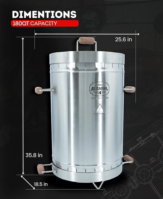 Large Steel Grill 45LB Combo
