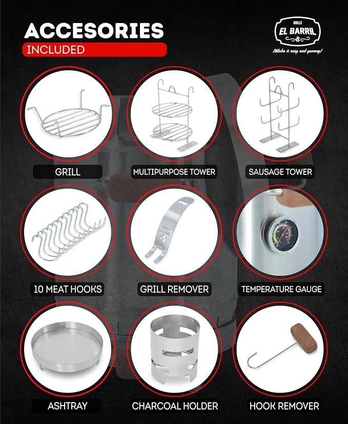 Small steel Grill 13LB Combo