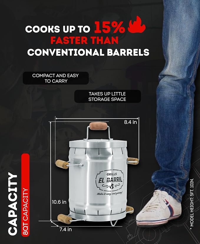 Small steel Grill 13LB Combo
