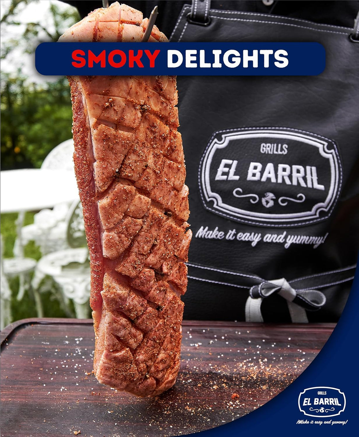 Extra large Steel Grill  60LBS Premium Vertical Barrel Charcoal Grill Smoker