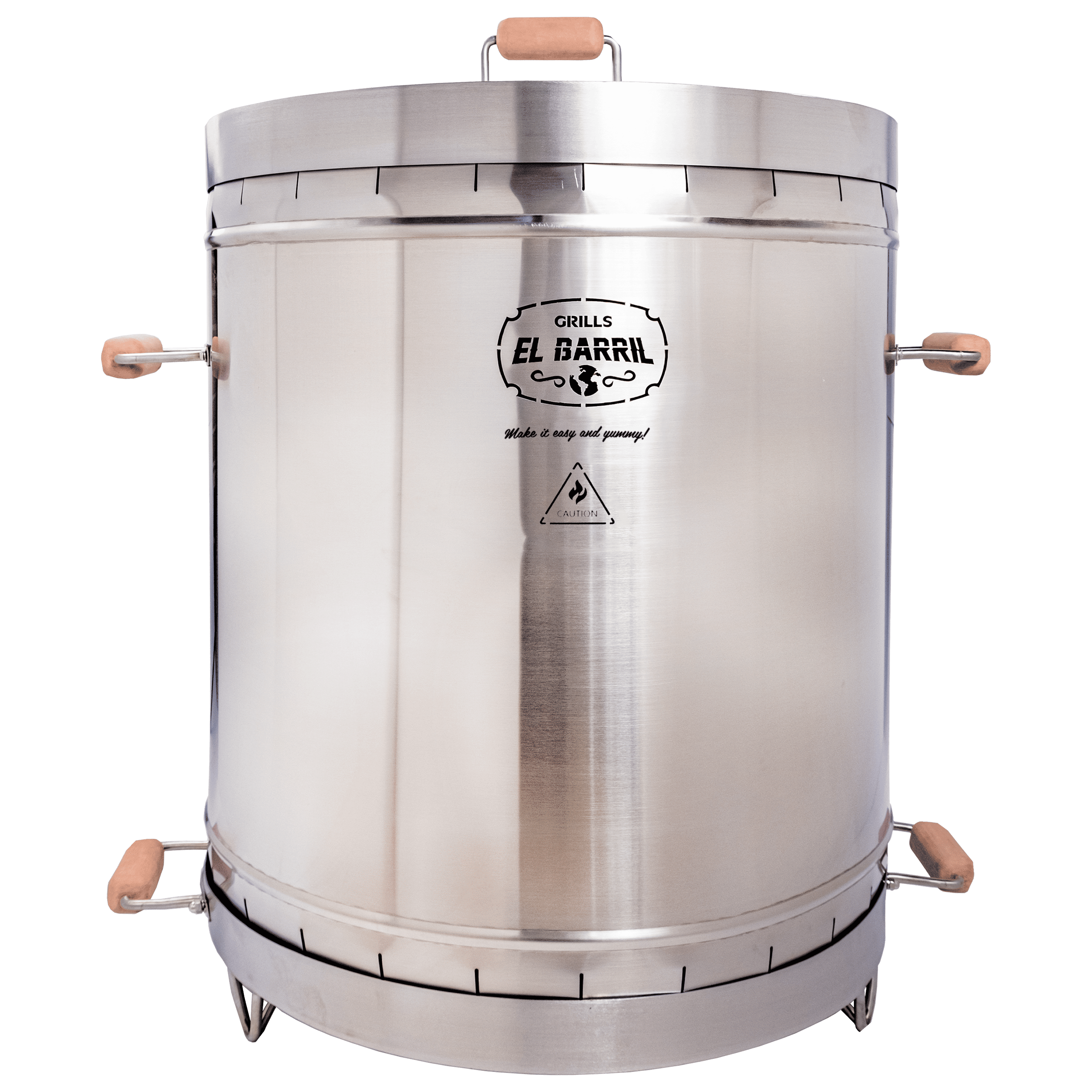 Extra large Steel Grill  60LBS Premium Vertical Barrel Charcoal Grill Smoker