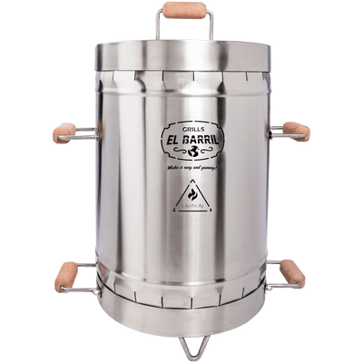 Medium Steel Grill 30LBS Premium Vertical Barrel Charcoal Grill Smoker