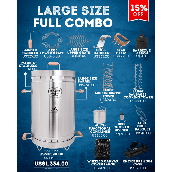 Large combo BBQ Grill